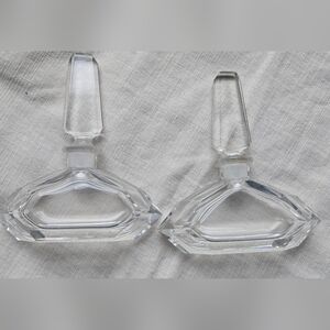 Art Deco Cut Crystal Perfume Bottles